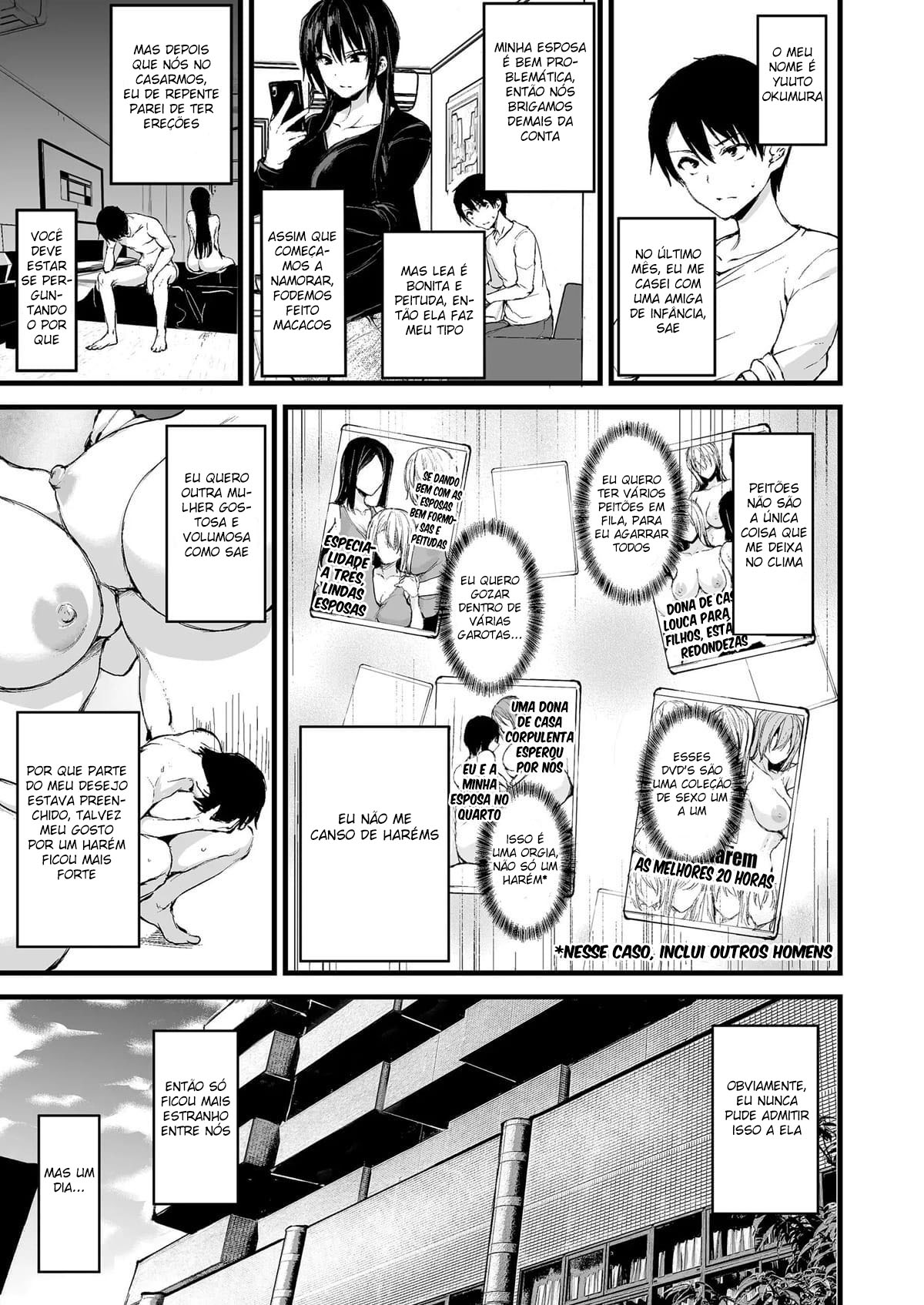 Eu não consigo ficar duro sem dois pares de seios, então minha esposa chamou uma amiga!