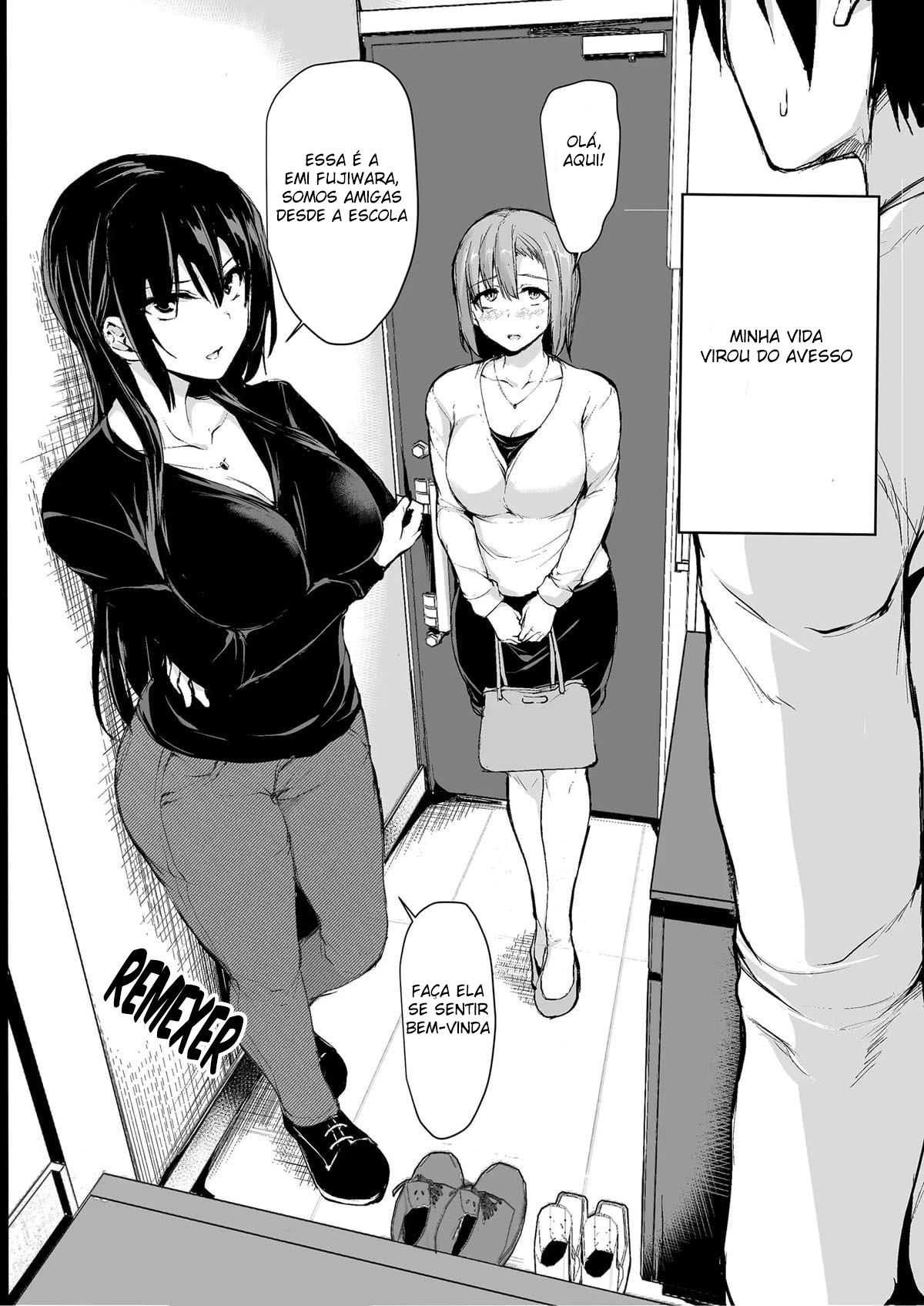 Eu não consigo ficar duro sem dois pares de seios, então minha esposa chamou uma amiga!