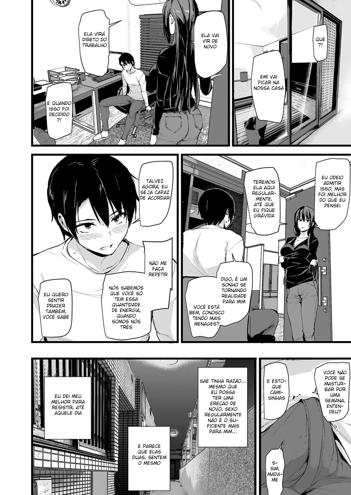 Eu não consigo ficar duro sem dois pares de seios, então minha esposa chamou uma amiga!