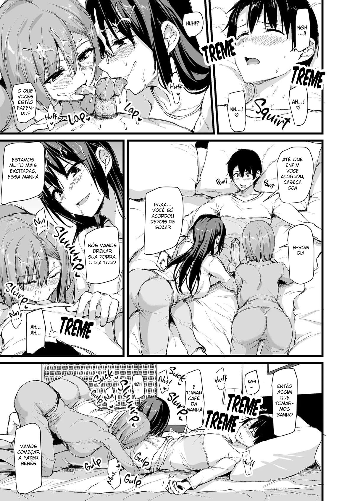 Eu não consigo ficar duro sem dois pares de seios, então minha esposa chamou uma amiga!