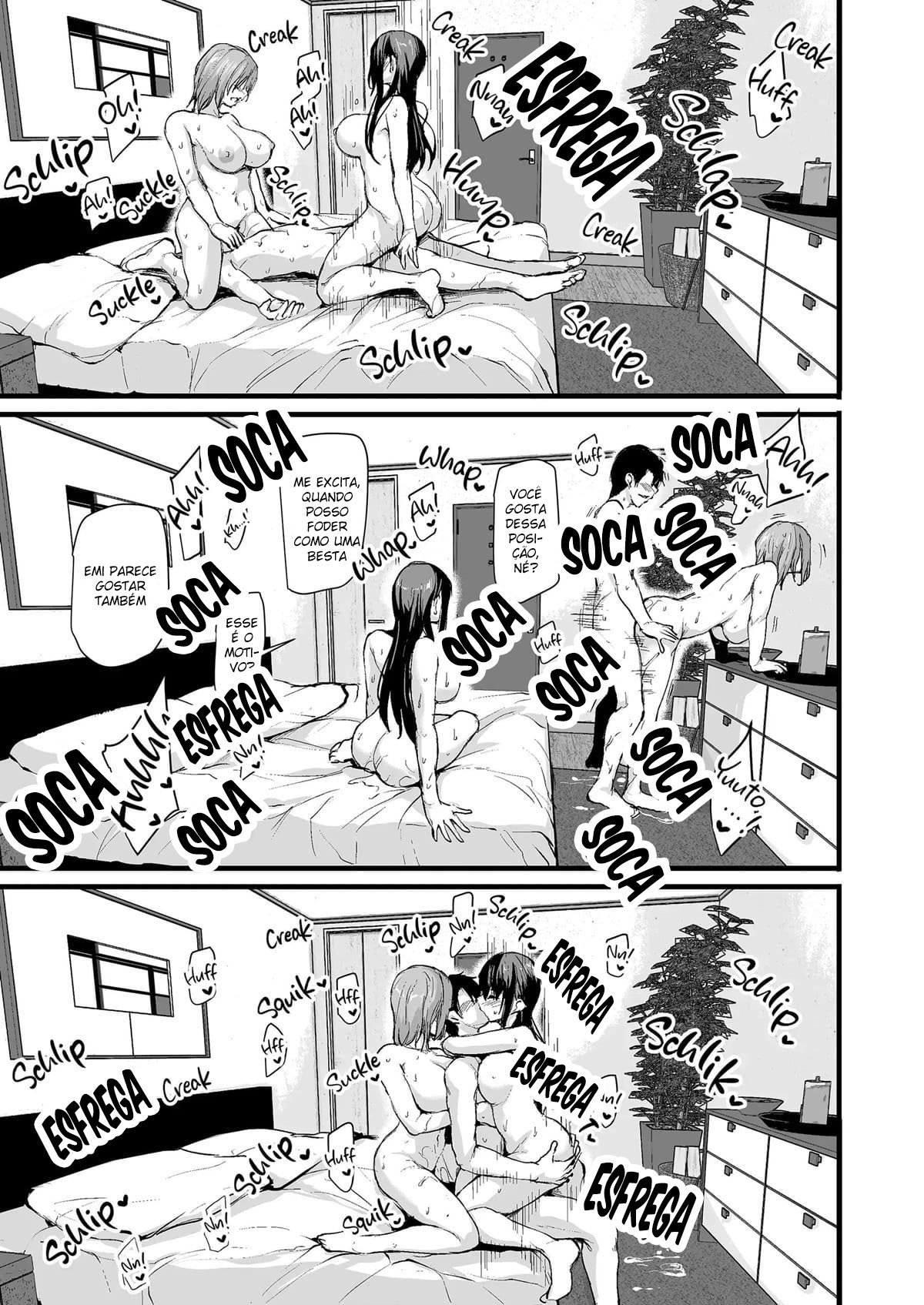 Eu não consigo ficar duro sem dois pares de seios, então minha esposa chamou uma amiga!